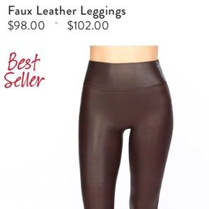 SPANX Faux Leather Leggings